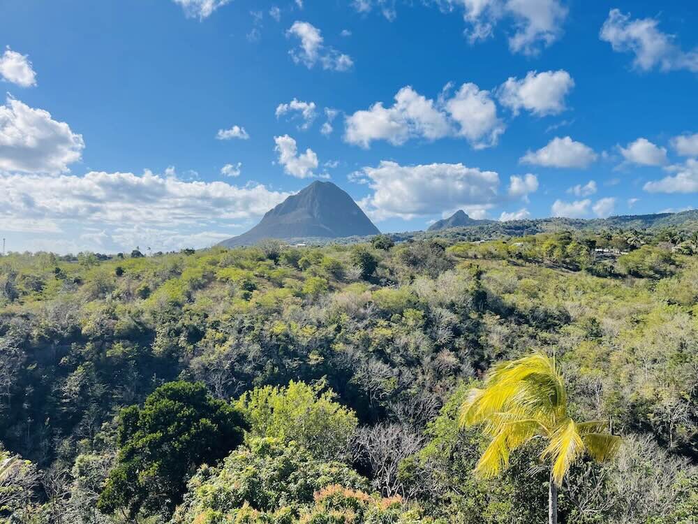 View of Piton Mountains