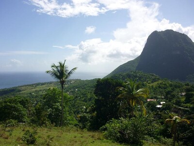 Gros Piton and Sea View