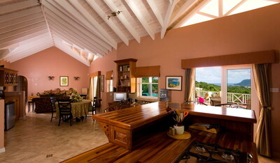 High Ceilings with Open Rafters