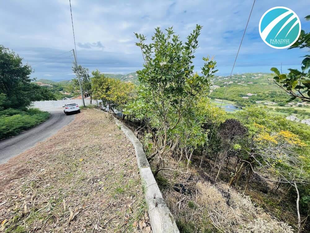 Residential land for sale in St Lucia with a sea view in the upscale area of Cap Estate 